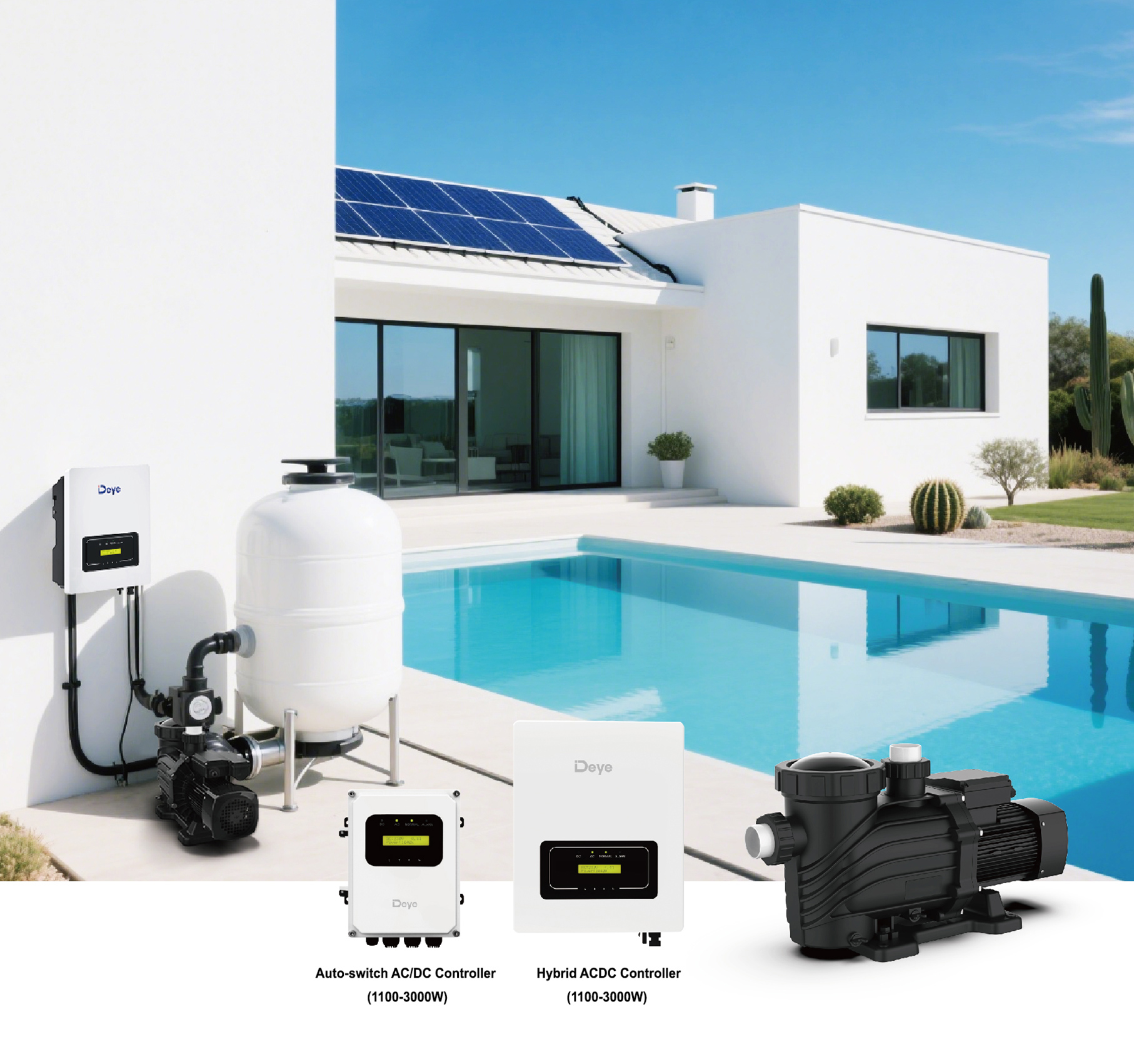 Bomba solar para piscina
