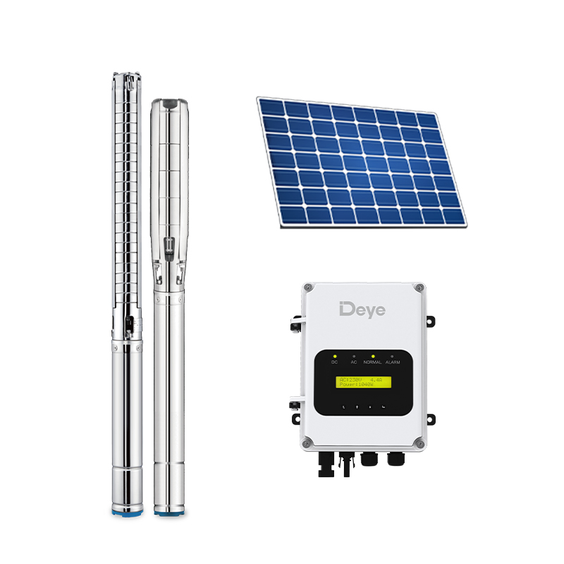 Controlador de bomba solar CA/CC de 4 polegadas (800-3000 W) Bombas submersíveis com impulsor de aço inoxidável