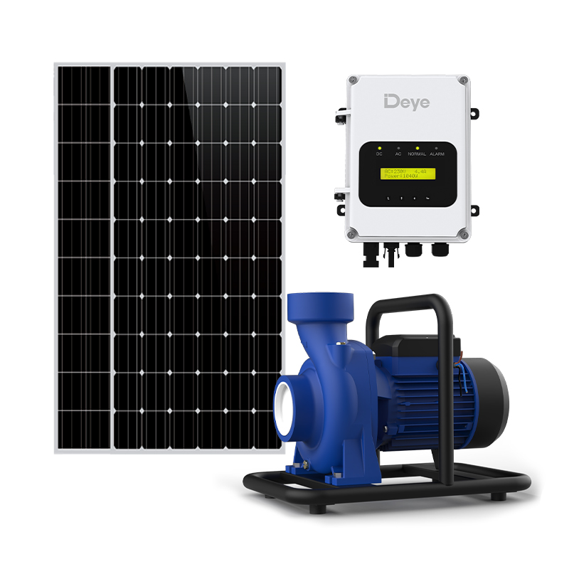 Bomba solar centrífuga de superfície com controlador de bomba CA/CC com comutação solar automática (2000–3600 W) Bomba solar centrífuga de superfície Bomba solar centrífuga de superfície com controlador de bomba CA/CC com comutação solar automática (2000–3600 W) Bomba solar centrífuga de superfície